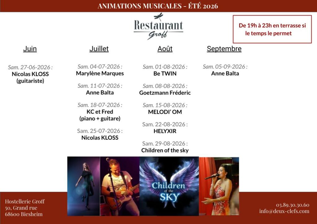 Soirées musicale 2026